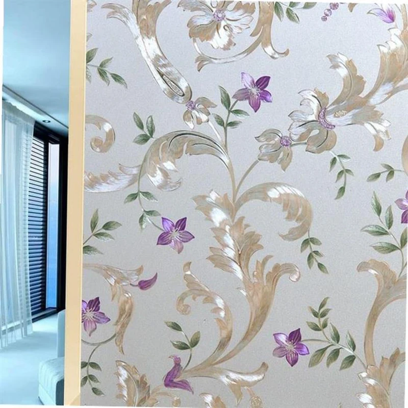 

Funlife Bullflower Decorative Window Film,Privacy Door Film,Static Cling Glass Film,No Glue Anti UV Window Self-adhesive Sticker