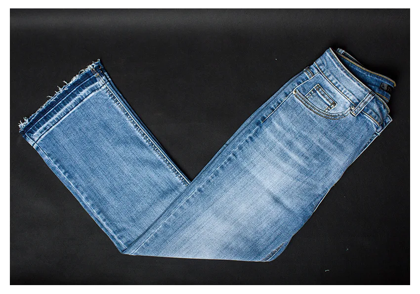 KENNTRICE Высокая талия джинсы Для женщин Push Up расклешенные джинсы Винтаж широкие брюки джинсы женские брюки-бойфренды
