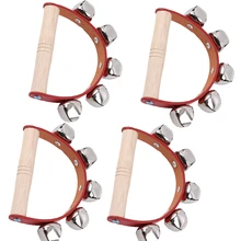 Новое поступление деревянный встряхиватель колокольчик погремушка звук игрушечный музыкальный инструмент подарок для детей, дети, ребенок игрушки для веселья