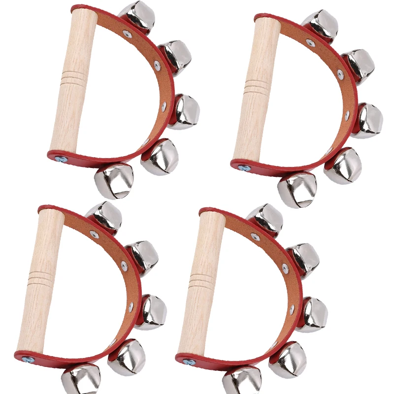 2021 New Arrival Wooden Shaking Handbell Rattle Sound Toy Musical