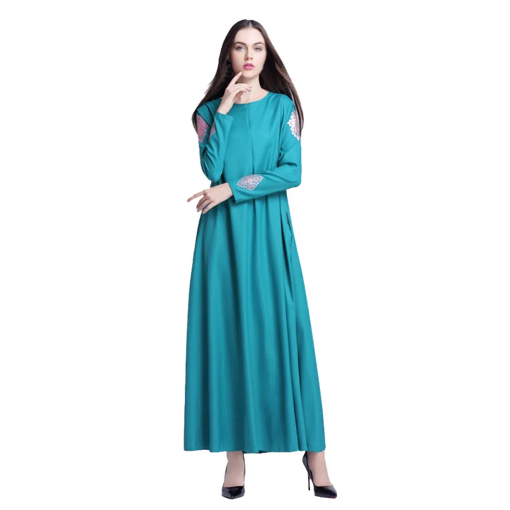 Мусульманское платье Рамадан caftan marocain женское мусульманское арабское исламское