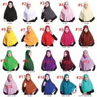 Laven Fashion Muslim Women Islamic Hijab Inner Cap Wrap Headband Shawl Long Soft Scarf Women 96*82cm 20 colors