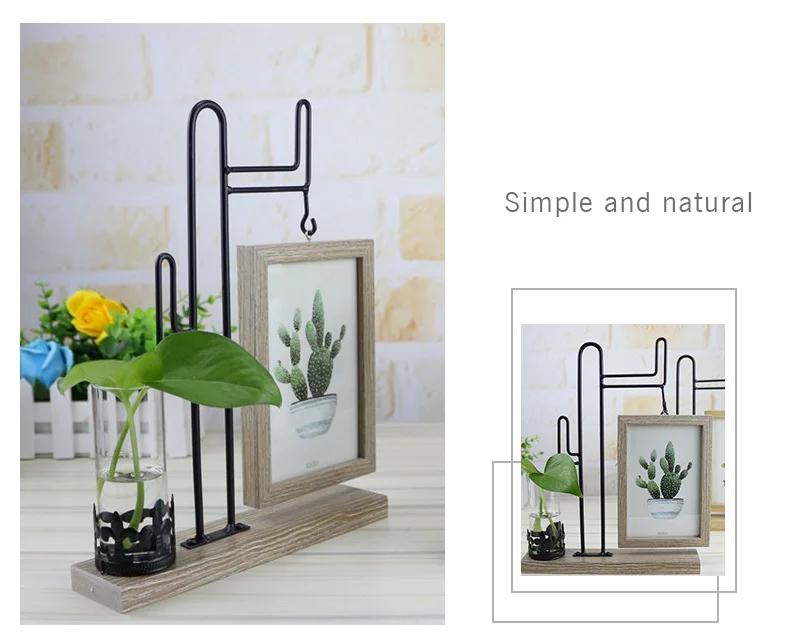 Multifunction Creative Pictures Frame Hydroponic Bottls украшение для дома фоторамка микро-пейзаж стеклянная ваза статуэтки