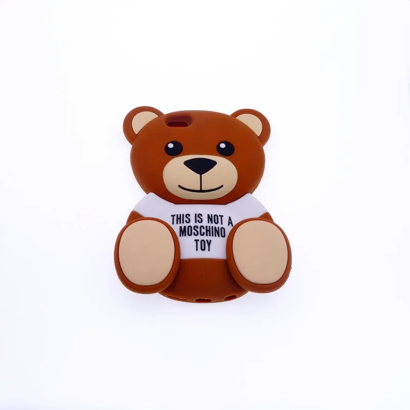 

High Quality Fashion Cute 3D Cartoon MOSCHIN Brown Bear Soft Silicone Case for iphone 6 6S 4.7'' inch Phone Protective Cover