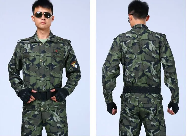 Высокое качество военная форма Лето Форма охранника Тактический Армии камуфляжной костюм CS армейские куртки + брюки