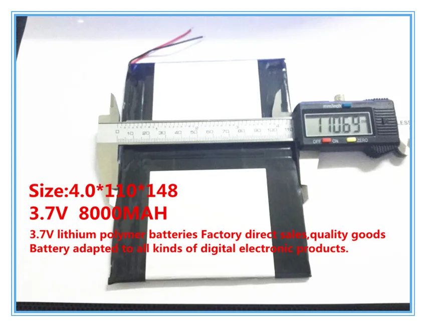 40110148 3,7 V 8000mAH 40110150 PLIB(полимерный литий-ионный/литий-ионный аккумулятор) для планшетных ПК, mid, power bank, для N10, A10