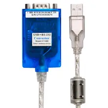 Câble série USB vers RS232, 1 pièce/lot, 9 broches, DB9, qualité industrielle, compatible avec windows 10, Mac Os, FTDI, puce Ft232