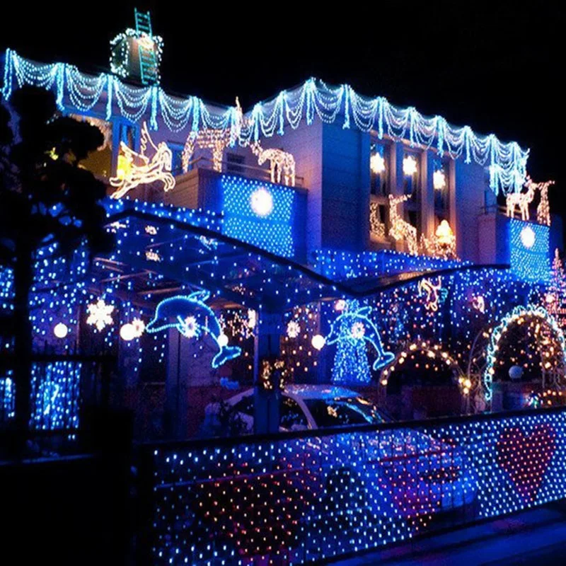 8x3m led icicle string lights christmas lights outdoor garlands