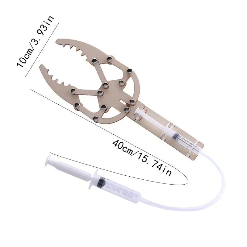 

DIY Hydraulic Manipulator Model Montessori Kits Wooden Scientific Experiment Educational Toys For Children 95AE