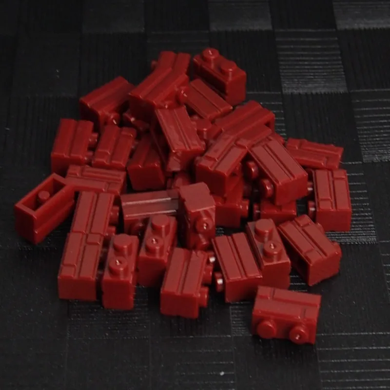 1000 шт винно красная часть 1X2 MOC Базовые части компонент городской дом стена