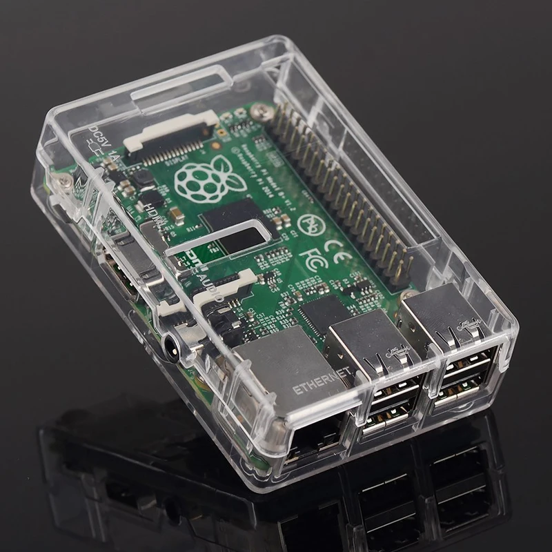 

case D3: Raspberry PI 3 Model B Transparent Case Cover Shell Enclosure Box for Raspberry PI 2 Model B and Model B+