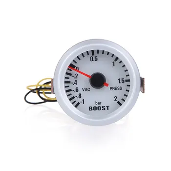 

KKmoon 2018 Standard Turbo Boost Vacuum Press Gauge Meter for Auto Car 2" 52mm -1~2BAR Blue LED Light Car Instrument