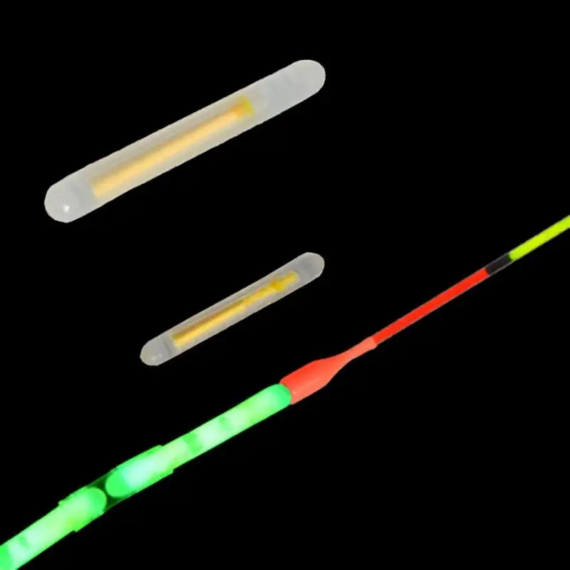 

Dongzhur 25pcs 4.5*37mm Fishing Fluorescent Lightstick Light Night Float Clip On Dark Glow Stick fishing float