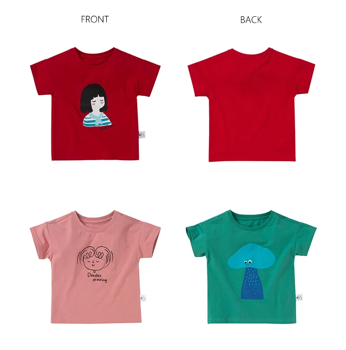 Новинка года; свободная футболка с короткими рукавами для девочек; летняя детская футболка; хлопковая Футболка с круглым вырезом для малышей