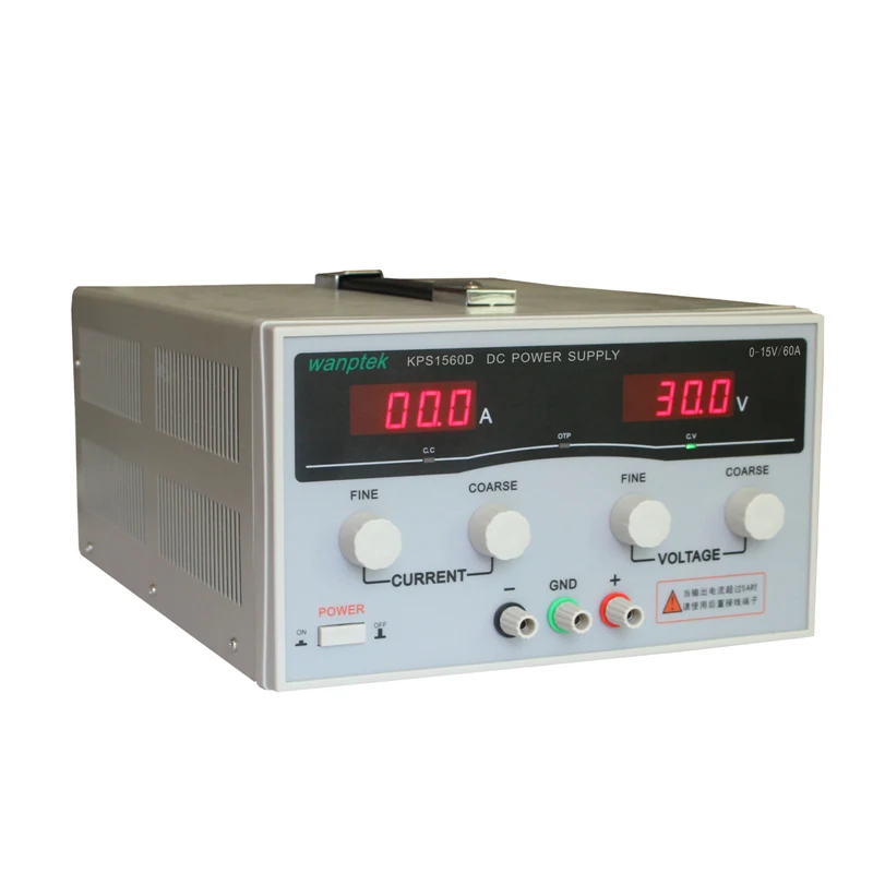 

KPS1560D High precision Adjustable LED Dual Display Switching DC power supply 220V EU 15V/60A