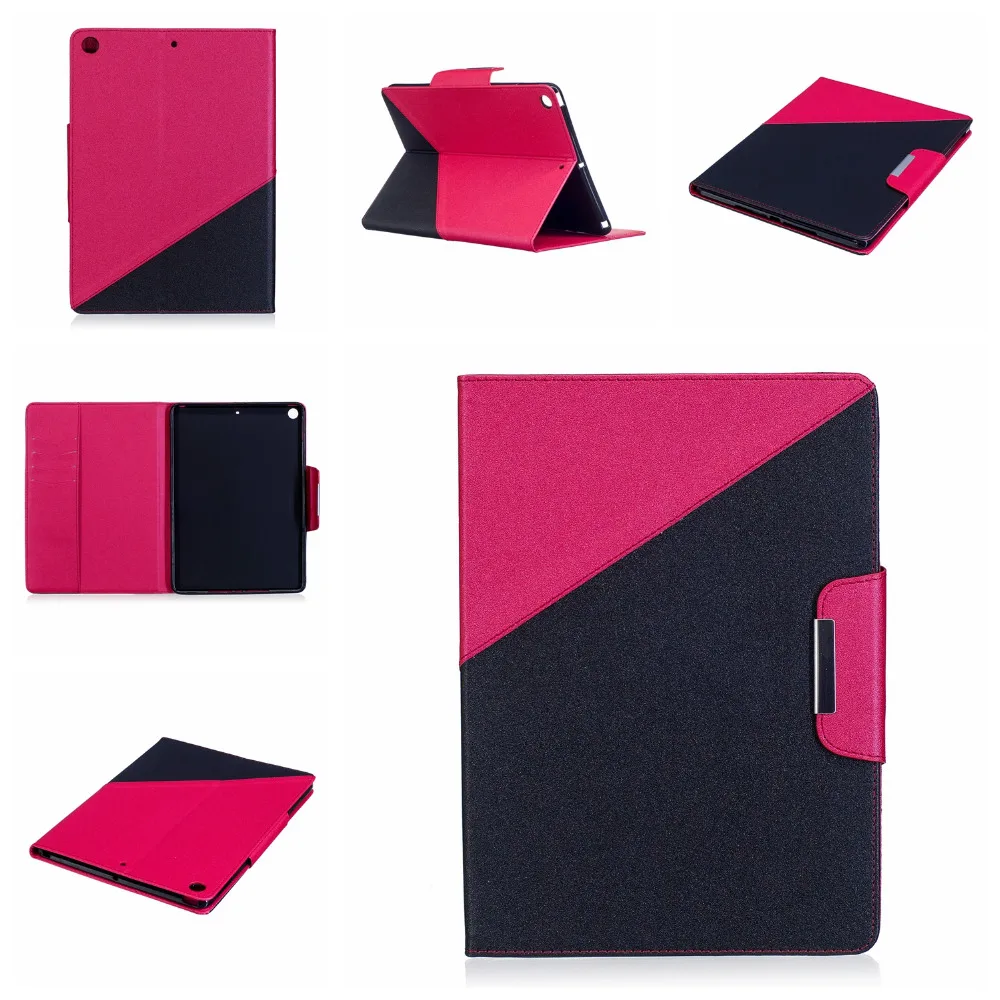 

Slim Print Flip Stand Leather Protective Skin Cover Funda Capa Case For Apple iPad 9.7 2017 Generation Tablet Coque +Film +Pen