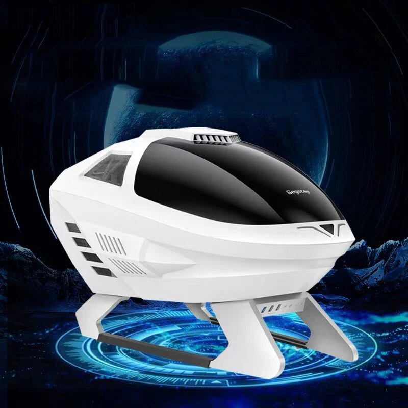 

600*395*395MM Segotep EDI DIY Airplane shaped Gaming Computer PC Case Transparent Mini Matx/ITX Silent Water Cooling host Box