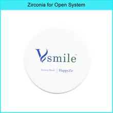 Дентальный циркониевый блок откройте CAD/CAM Системы в воде Высокая светопропускающая циркония 98/95/71 мм
