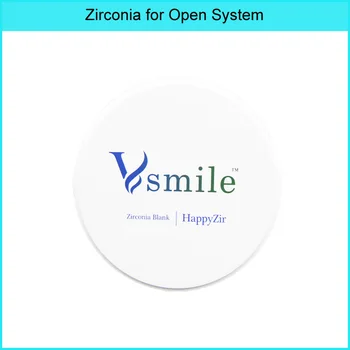 

Vsmile Happyzir 98mm ST Zirconia Blocks for Full Contour and Crown for Dental Lab