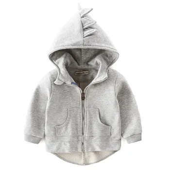 

2017 Autumn children coat hoodies Boys girl cotton sweatshirt cartoon monster dinosaurs baby toddler kids clothes Windbreake