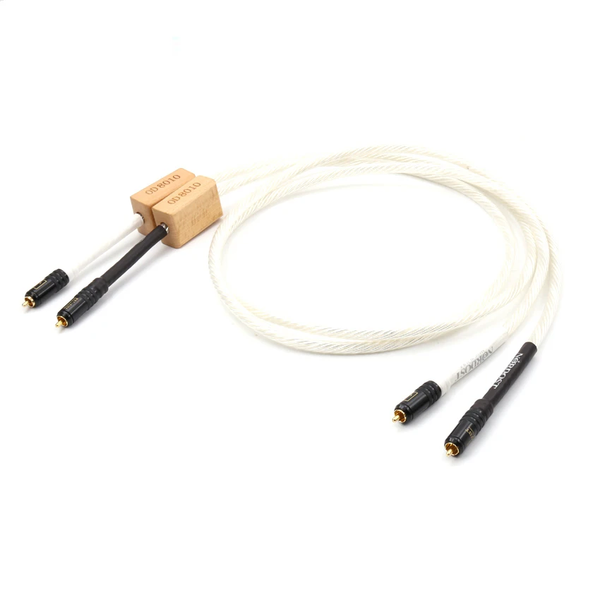 Бесплатная доставка Пара Nordost Odin Supreme Reference Interconnect RCA аудио кабель с разъемом из