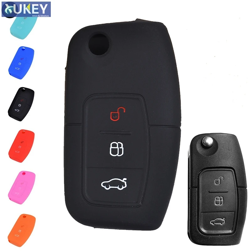 Силиконовый чехол для брелка с дистанционным управлением Ford Focus Fiesta Galaxy C Max S Falcon
