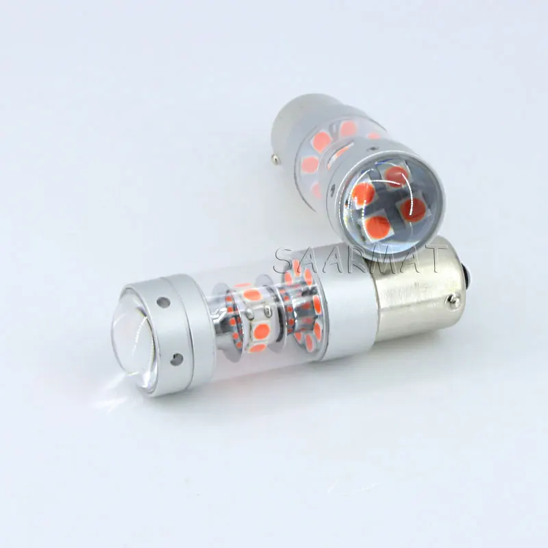 Светодиодные лампы 28 SMD 140W 1156 7506 P21W BA15S для указателей поворота задние фонари без
