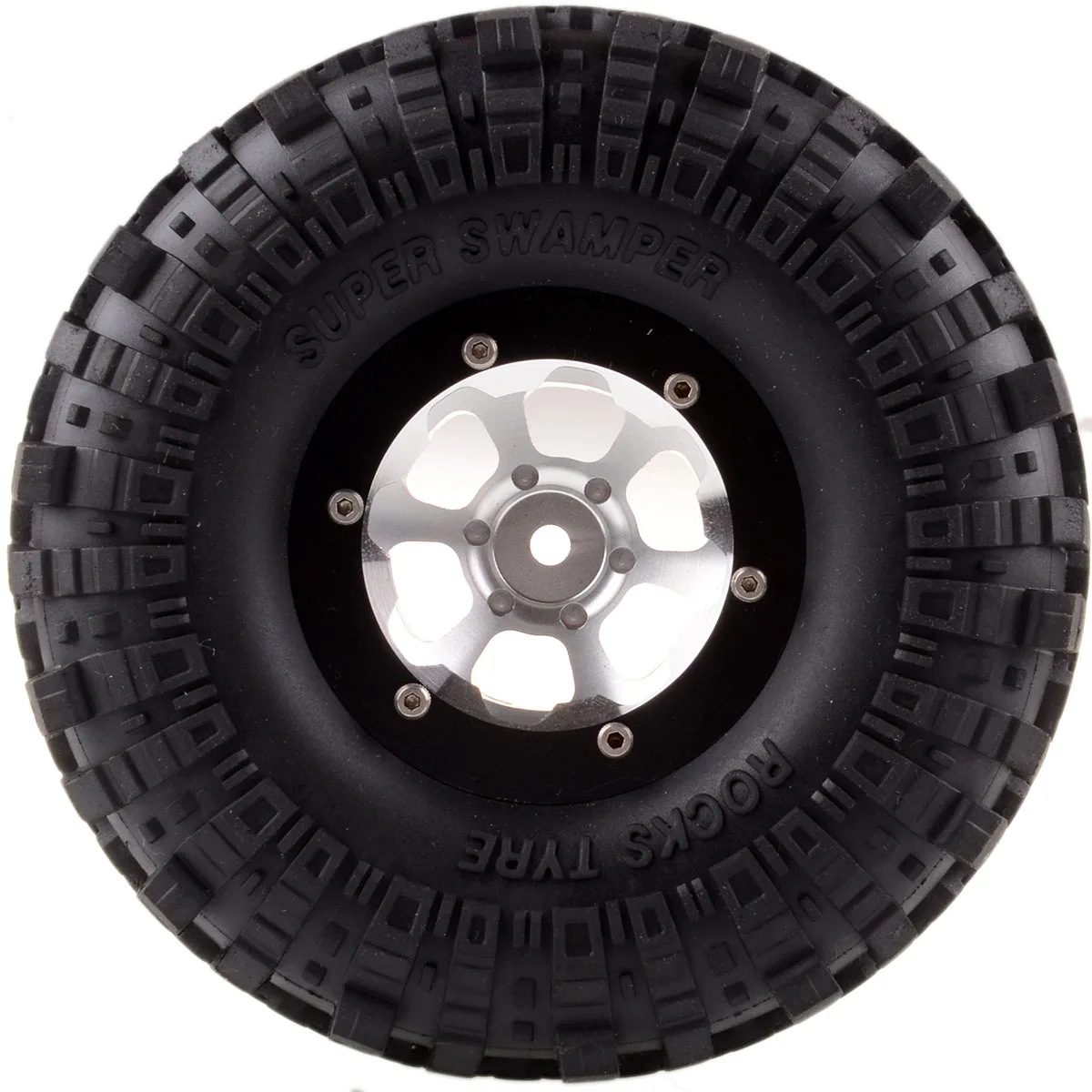 Roda de Metal 1061-7035 para rc Super Swamper Pneu 1:10 Rock Crawler 1 10 rc Modelo Carro 1.9 - Aro & 4 swamper pneu 1061-7035 para rc 1:10 rock crawler 1 10 rc modelo carro