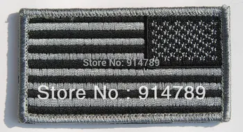 

US AMERICAN FLAG MILITARY UNIFORM BLACK PATCH-32624