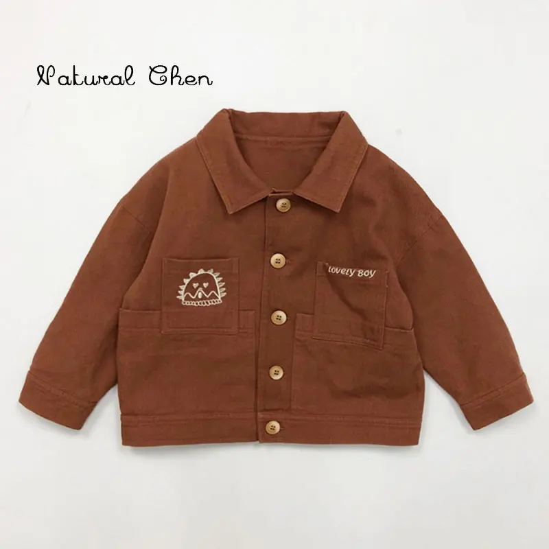 

Kids Embroidery Cartoon Jacket Children Clothes Boys Jacket Coat 2019 Spring Autumn New