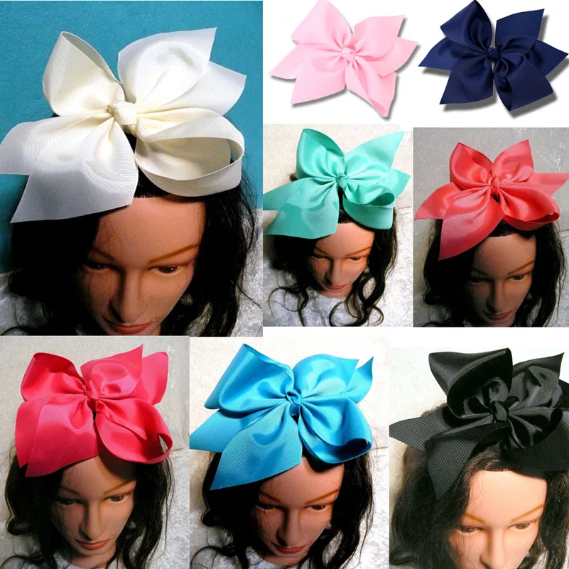 

10 Inch Hot Children Girl's Newborn Younger Girls Big bowknot Hairpins Headwear Hairgrips Head Piece Accessories Barrettes
