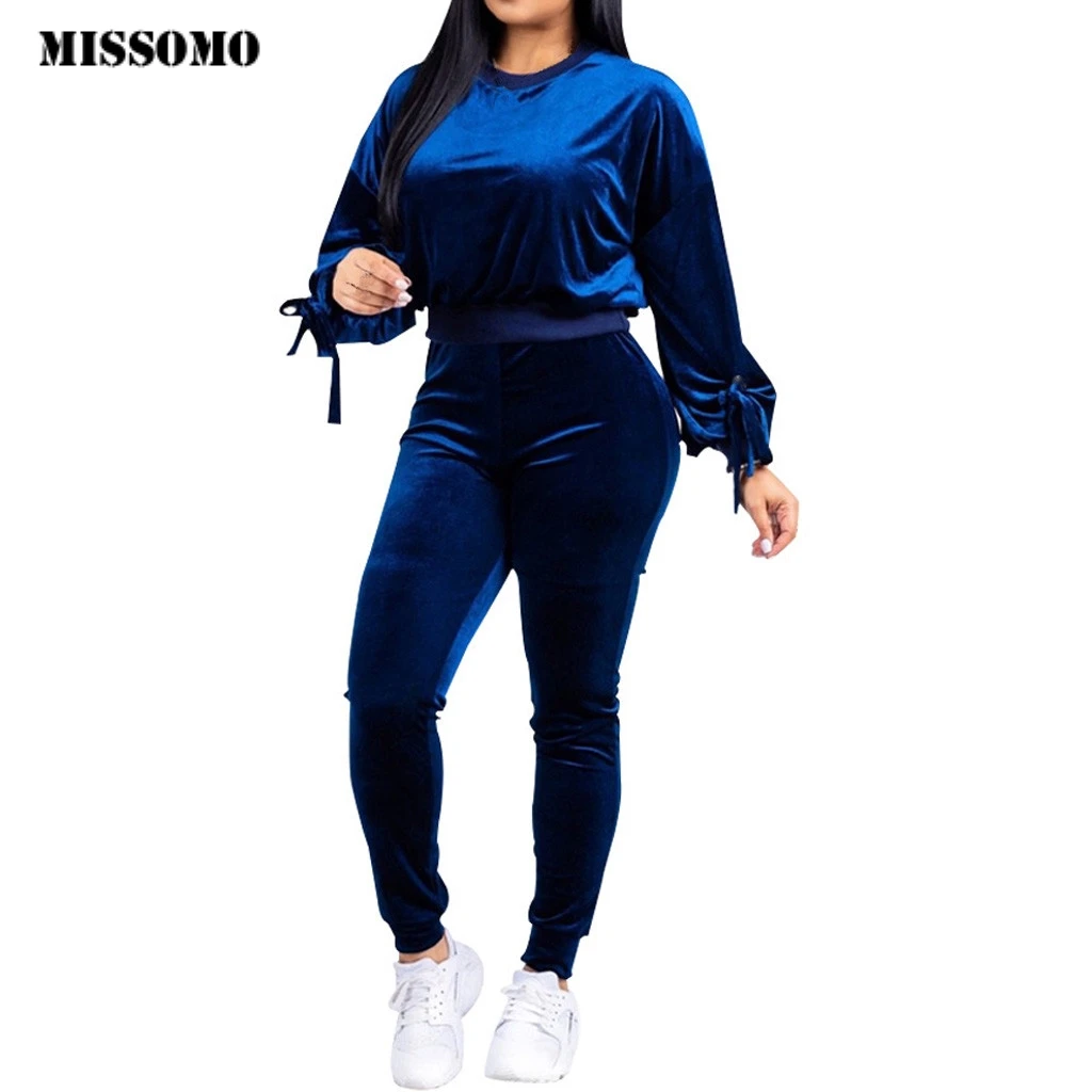 MISSOMO/женская одежда, комплект из 2 предметов, розовый топ с длинными рукавами, спортивные с резинкой на талии, повседневные обтягивающие