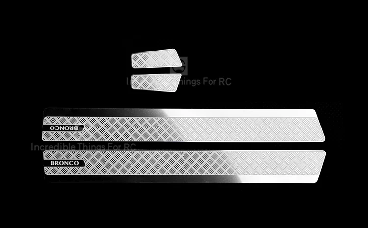 metal Logo rearview mirror guard plate for 1/10 Ford bronco Ranger RC Crawler Car Traxxas TRX-4