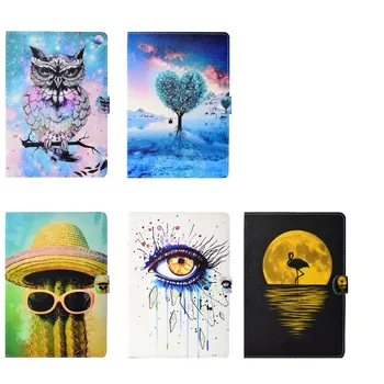 

HYYGEDeal Tabler cases Glitters Girls Colorful Pattern Flip Leather Protective Stand for Samsung Galaxy Tab 4 10.1 T530 T535
