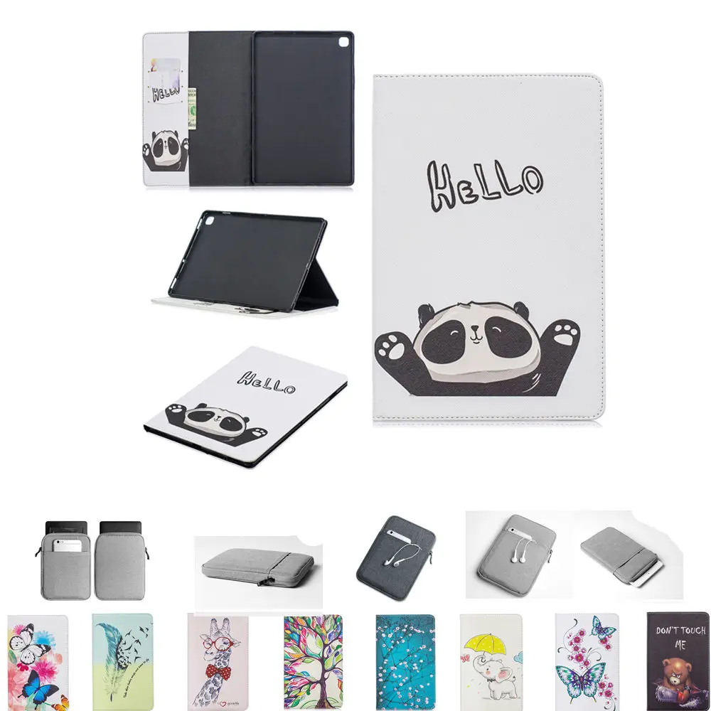 

Sleeve Pouch Bags Protective Case for samsung galaxy tab S5e Tablet S5e 10.5 SM-T720 SM-T725 T720 T725 Cartoon Cover PU Case