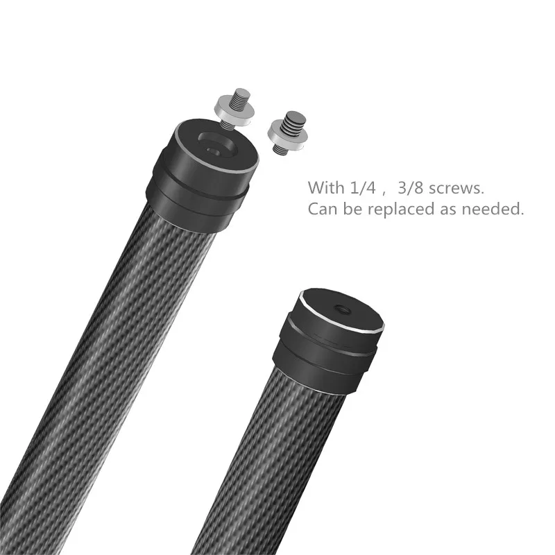 DJI Ronin S Camera Extended selfie stick carbon Professional handheld photography gimbal lengthen carbon fiber rod with 14 38 Screw  1 (3)