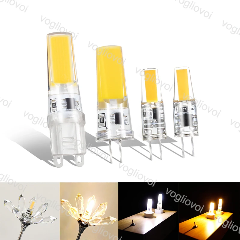 

G4 LED 12V DC COB Light 3W LED G4 G9 COB Lamp Bulb Chandelier Lamps Replace Halogen light Super brightness 270 Angle