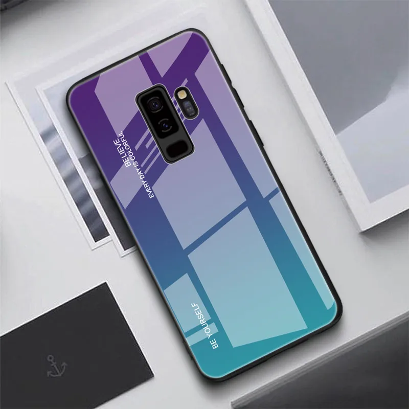 Модный чехол из закаленного стекла для samsung Galaxy A9 A8 A7 A750 A6 A6 Plus A5 A520, защитный чехол для телефона - Цвет: 03