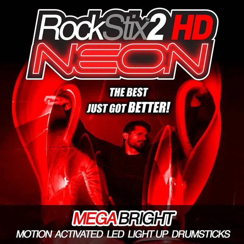 Rockstix 2 HD NEON, Мега яркий светодиодный светильник голени, доступны в 13 FX изменение цвета также красный, зеленый, синий