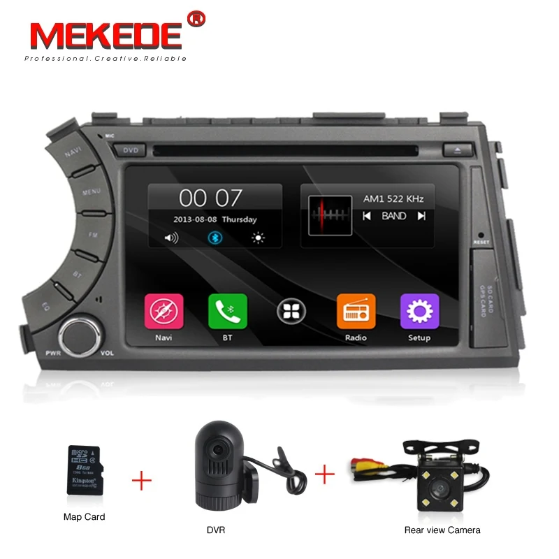 

Factory price 2DIN CAR dvd player GPS For Ssang yong Ssangyong Actyon Kyron 2005-2013 bluetooth radio SWC Free Navitel MAP MIC
