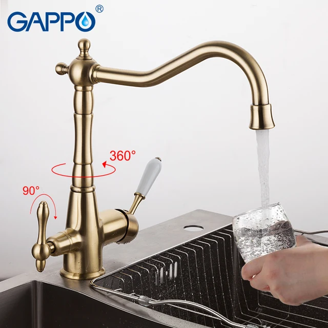 Special Price GAPPO kitchen faucet torneira antique bronze kitchen sink mixer tap Crane torneira cozinha water kitchen water taps             