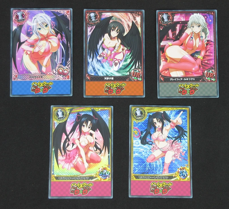 20 шт дьявол в розовом аниме девушка бумажные карты средней школы DxD персонажи Rias Irina Shidou Grayfia персик Waifu игра коллекция карт