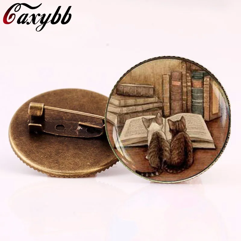 Женская Брошь в виде книжки и кошки|brooch gift|women broochesbrand brooch |