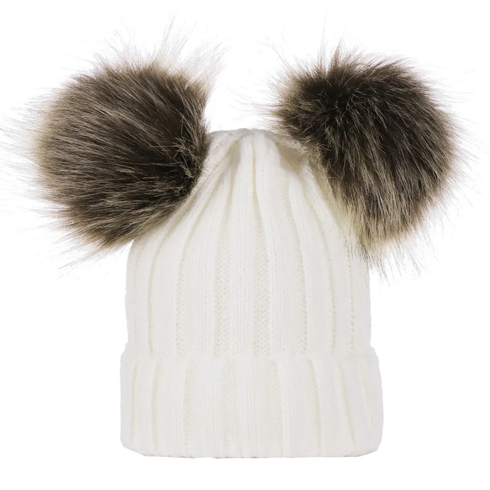 Шляпа детская шапочка для малышей, для малышей, для маленьких мальчиков и девочек, Повседневная модная вязальная шерсть, подшитая шапка, теплые зимние шапки Venonat