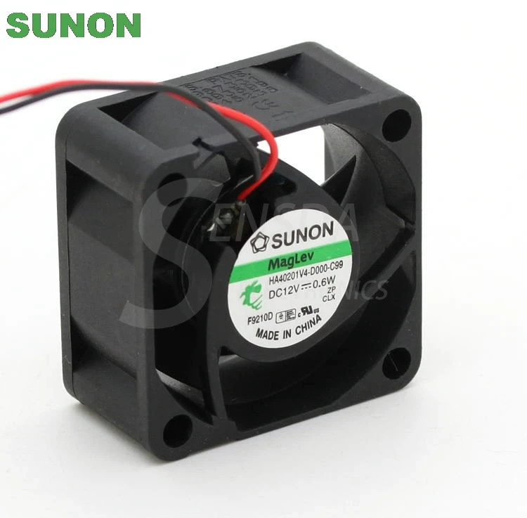 SUNON 4020 40mm 4cm DC 12V 0.6W KDE1204PKV2 3 line silent axial cooling fans