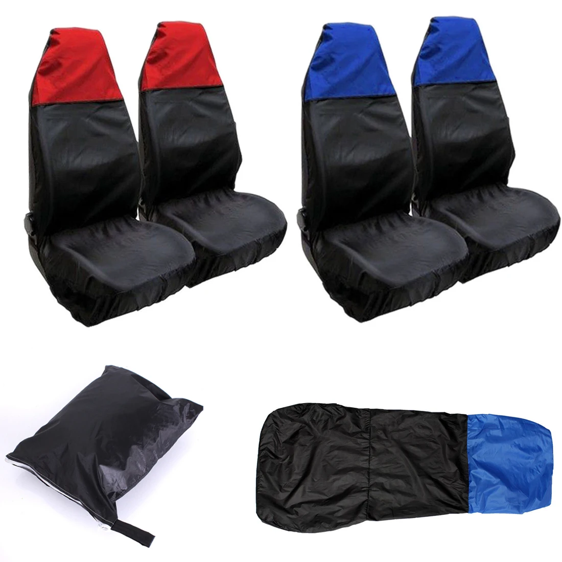 Dewtreetali Universal Car Seat Cover Protectors Waterproof Nylon Front Back Seat Covers Water