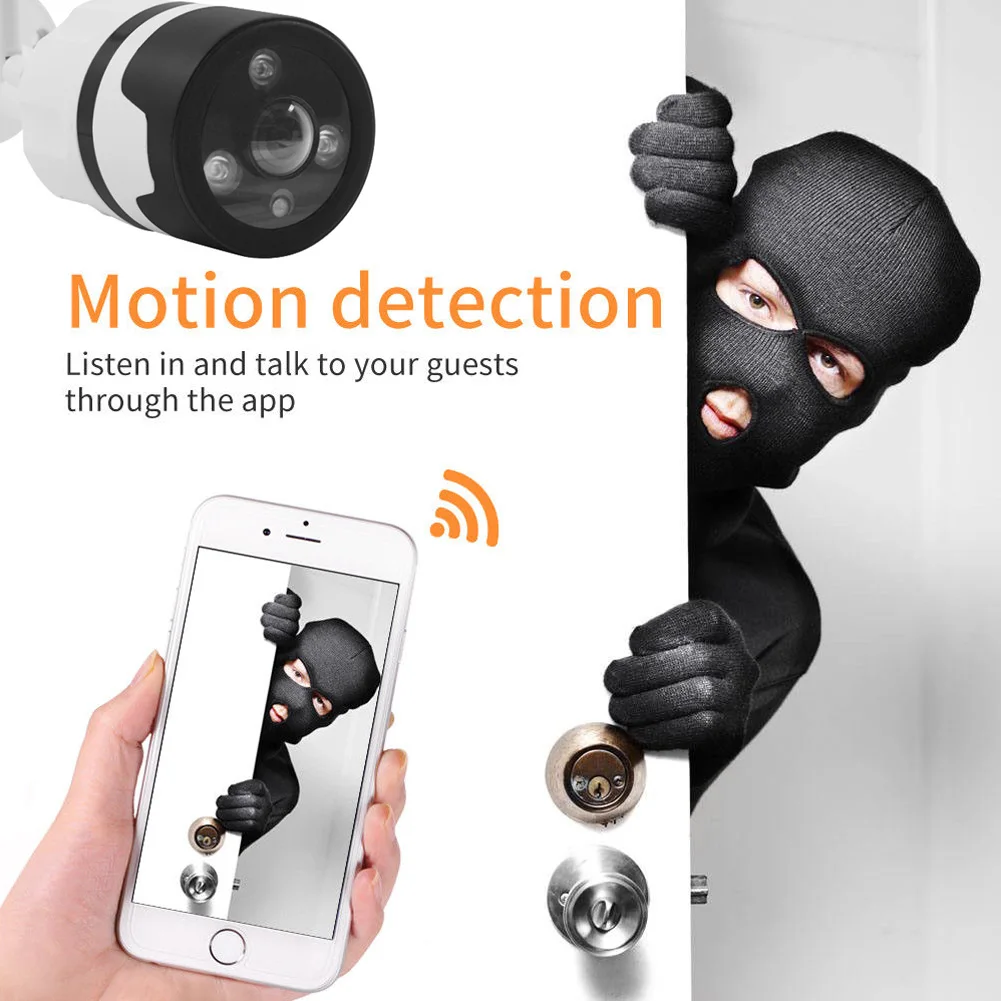 Камера HD Домашняя безопасность беспроводной детский монитор wifi Открытый водонепроницаемый безопасности ударопрочный Регулируемый универсальный датчик движения