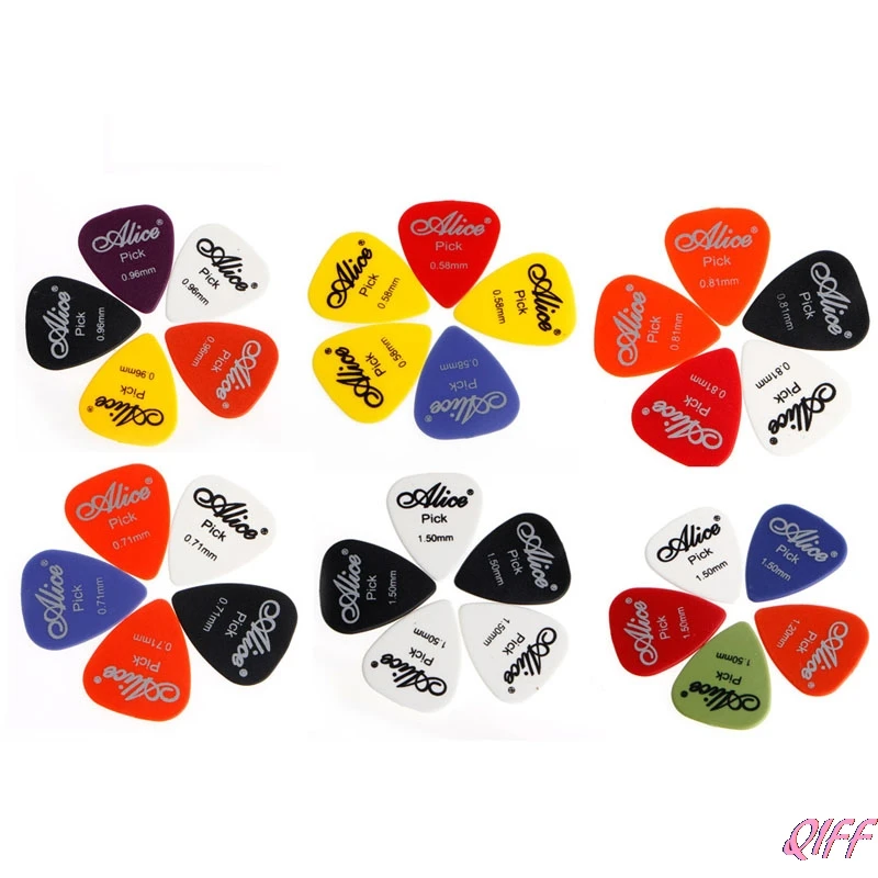 

Dropshipping 5 x GUITAR PICKS PLECTRUM Plec ELECTRIC ACOUSTIC BASS Assorted Colours APR28