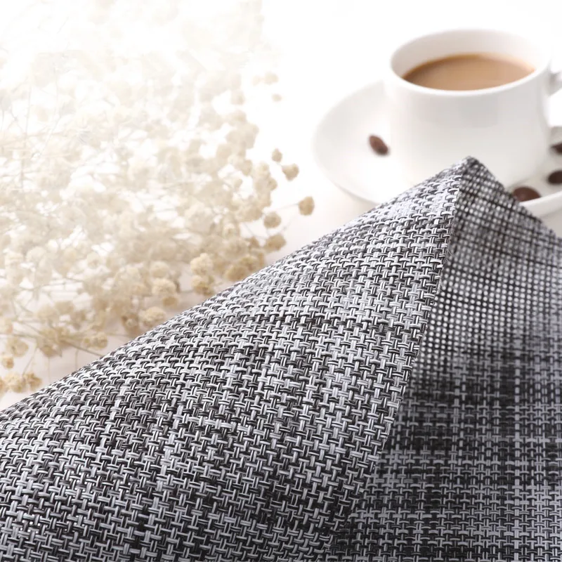 Японский стиль ПВХ простой Овальный чайный коврик для стола полосатая скатерть теплоизоляция столовые приборы кухонные принадлежности