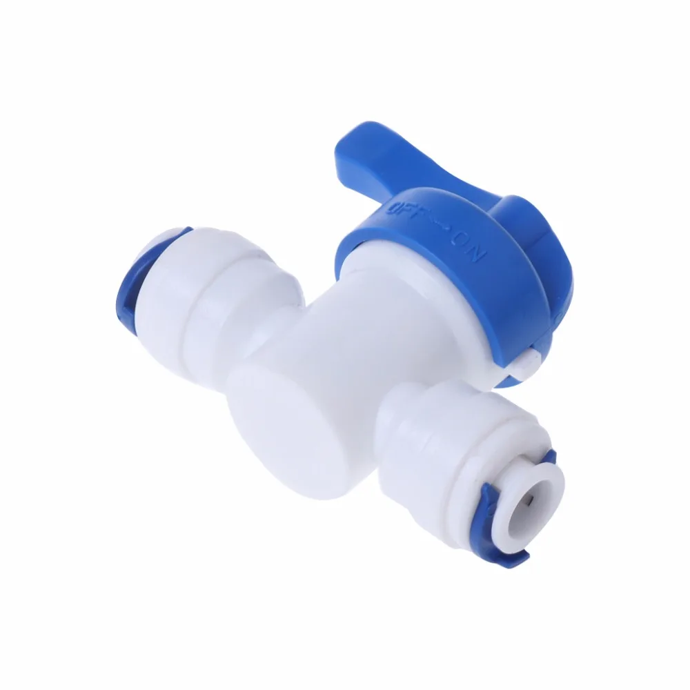 RO Water Reverse Osmosis 1//4/'/' Inline Ball Valve Quick Connect Shut off New